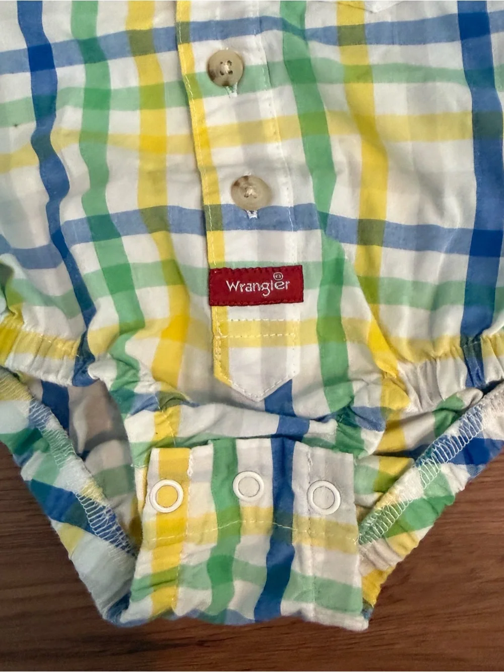 Wrangler baby boy bodysuit 0-3 months holiday colors